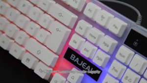 BAJEAL K35 Led Backlit Keyboard Wired USB Mechanical feel glowing keyboard