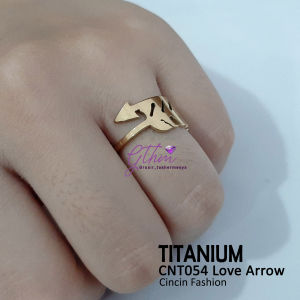 Cincin Wanita Titanium Panah Asmara Model Unik & Lucu Anti Karat