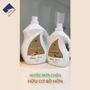 Nước Rửa Chén Hữu Cơ Bồ Hòn ECOCARE 2L  CHANH GỪNG Kết Hợp Tinh Dầu Tự Nhiên Rửa Sạch Bát Đĩa Cốc Chén Hiệu Quả An Toàn