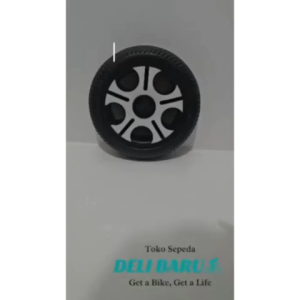 Delibaru Ban sepeda roda tiga depan 260 x 60 atau belakang 9 x 2 bearing 608zz motif hitam putih