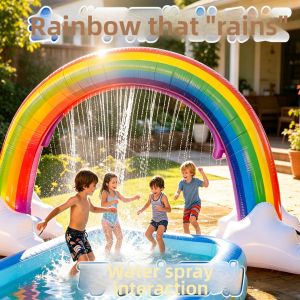 Inflatable Spraying Water Swimming Pool