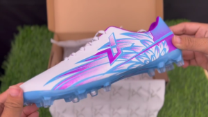 SATSET X Sepatu Sepak Bola Satsetx Shukoi Fg Original White Grey