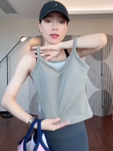 Casual Yoga Sports Vest Breathable Quick Dry Comfortable Running Fitness Strap Top Womens Summer New Style Yoga Clothing