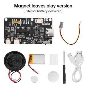 GC04 Recording Greeting Card Mechanism MP3 Downloadable Voice Module Creative Gift Box Christmas & Birthday Cards Music Cover