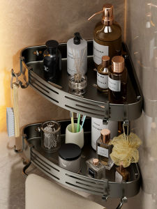 Giá Treo Tường Phòng Tắm Đa Năng Không Cần Đục Lỗ Giá Để Đồ Hình Tam Giác Giá Để Đồ Dùng Vệ Sinh Cá Nhân Giá Để Đồ Dùng Nhà Bếp