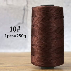 Sợi Len Móc Mùa Hè 250g Sợi Dệt Dẹt Làm Mũ Dép Túi Tự Làm Sợi Polyester Bóng Chống Xù
