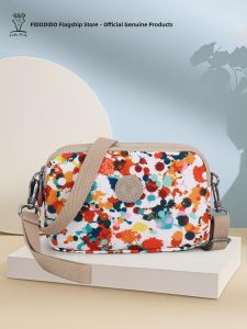 Fashion Oxford Cloth Shoulder Bag Triple Zipper Phone Bag