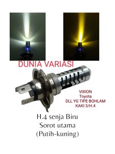 Terbaru dan murah.bohlam H.4 senja Biru sorot utama (putih-kuning)