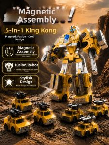 BABYSHOME | Magnetic Transformable Car Robot Toy