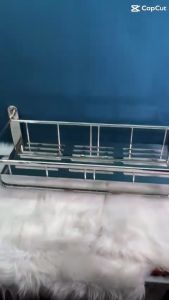 Kệ nhà tắm máng khăn kèm móc Giá treo khăn tắm chất liệu inox 304 cao cấp chống gỉ sét vĩnh viễn không bị ăn mòn