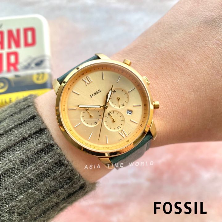 Fossil Neutra Fossil Uhr Grün Gold Fossil Watches Fossil Fs5580