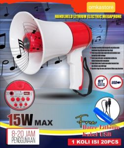 Toa speaker buat jualan keliling MARKETPEAK MP-19  toa Mega phone pengeras suara bisa rekam suara ada sirine dab bisa putar musik mp3