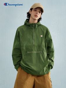 Champion | Couples Jacket Spring Autumn Retro Trend Half Zipper Sporty Cardigan