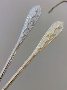 New Chinese Style Simple Floral Print Hairpin Elegant Hair Accessories Womens Retro Hanfu Hairpin Headwear Traditional Ethnicity