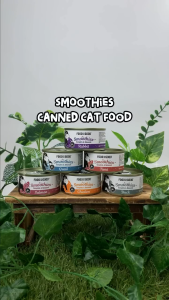 [Carton Deal] Food For The Good Smoothies Cat Wet Food - 6 Complete Formula in Pate (80g x 24cans)