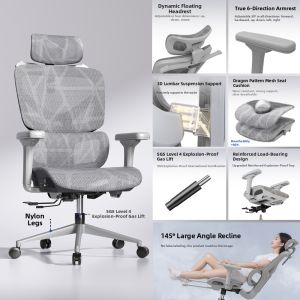 FWTDF | Ergonomic Comfortable Office Learning Chair For Long Sitting