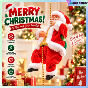 Santa Claus Doll Music Electric Climbing Ladder Santa Claus Christmas Decoration