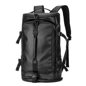 WATERPROOF 33L Tactical Hybrid Convertible Duffel Backpack 2-In-1 Performance Pack Gym Travel Weekender Bag Black