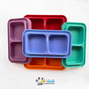 Tempat Makan Kucing Anjing Terbaru Double Kotak Anti Semut