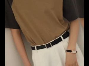 Thắt lưng nam nữ Ulzzang chữ nhật thời trang mới dùng cho quần áo váy BH-0105 102cm (1 cái)