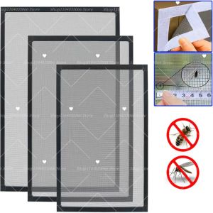Customized Mosquito Nets for Window Black Anti-Mosquito Window Screen Mesh Anti Insect Air Tulle Invisible Fiberglass Mosquitoes