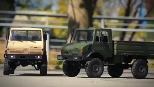 LD-P06 1/12 2.4G RWD RC Car Unimog U1300 RC With LED Climbing Truck Full Proportional Vehicles Boy