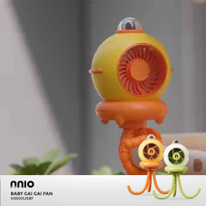 NNIO N3600USBF-O Baby & Pet Stroller Fan | Portable Mini USB Fan USB-C Rechargeable