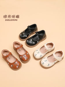 Princess Style Embroidered Soft Bottom Baby Shoes Spring Autumn New Arrival Little Girls Single Shoes Comfortable Leather