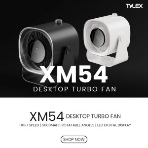 Tylex XM54 Desktop Turbo Fan Low noise LED Digital Display