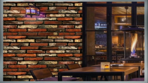 MT Brick Waterproof Self-Adhesive Wallpaper Wallpaper Dormitory Bedroom Living Room PVC Furniture Refreshing Sticker Wall Paper Stick (10M X 45cm)