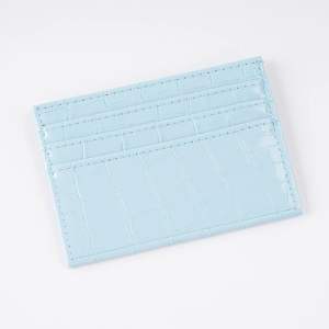 Fashionkaki Dompet Kad Perempuan Beg Duit Pemegang Kad Kulit Tinggi Ultra-Thin Crocodile Card Holder Wallet Purse 008