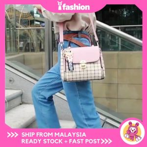 iFASHION 1224 Ladies Sling Shoulder Bucket Dinner Handbag Woman Bag Wanita Beg Tangan Comel Perempuan