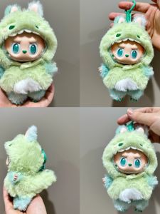 Green Peaceful 3.0 Labubu Vinyl Clothes Cotton Doll Clothes Steampunk Style Boys And Girls Suitable Trending Dolls in Stock