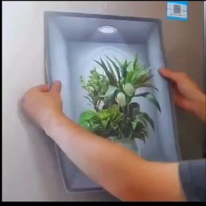 EHOME    T322  3D Aesthetic Wall Decoration Display Painting Poster Nordic Wall Scene Flower High Definition Print Modern Picture Photo Frame Wall Art For Living Room Home Decor  40 x 30 cm