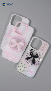 Ốp Lưng In Hình Bowknot Chiếc Nơ Kèm Giá Đỡ Popsocket Cho Điện Thoại iPhone 17 Pro Max 16 15 14 13