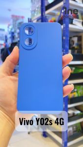 เคส สำหรับ Vivo Y02s 4G V2203 เคสซิลิโคนนิ่ม กันกล้อง TPU สีพื้น