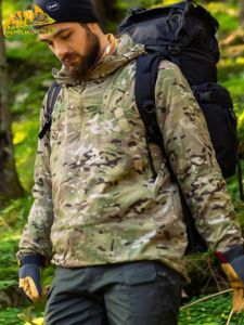 Helikon Mens Ultra-Thin Quick-Dry Breathable Sun Protection Jacket Windproof Soft Shell Outdoor Clothing for Hiking Camping Travel