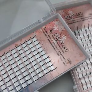 ขนตาแซมช่อหุบสำเร็จรูป lakanaku ต่อขนตาทรงเวทลุค สไตล์แฟรี่/ขนตานางฟ้า ขนตาการ์ตูน