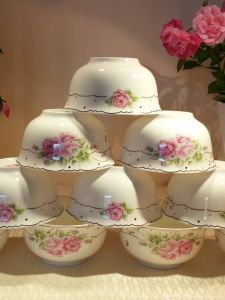 Royal Maple Gốm Sứ Cảnh Đức Trấn Xương Trung Quốc Bộ Bát Cơm Đồ Ăn Tại Nhà 4.5/5 Inch Vật Có Hoa Phong Cách Trung Hoa Hộp Quà Tặng