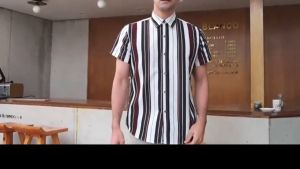 Fashion Striped Shirts Mens Casual Shirts Short Sleeve Tops Oversized Mens Hawaiian Shirts