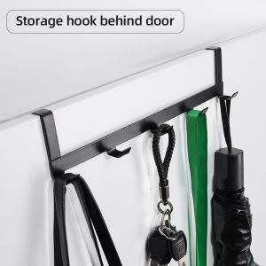 Door Behind Hook Storage Wall Hanging Clothes Hanger 5 Hook Punch-free Hanger Bedroom Organizer Kitchen Accessories