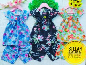 SETELAN ANAK PEREMPUAN 1-3TAHUN MODEL TERBARU//SETELAN MANOHARA ANAK