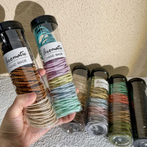 100pcs Solid Colour Hair Ring Female High Elasticity High Ponytail Hair Rope Versatile Hair Accessories