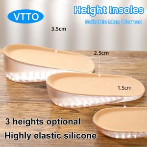 Soles Insoles สำหรับรองเท้าสเปอร์ปวดครึ่งส้นพื้นรองเท้า Pad ความสูงเพิ่มขึ้น