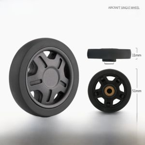 Quiet Single Wheel Luggage Rollers Bag Wheels Accessories for Travel Suitcase Non-Slip Smooth Rolling Bag Feet Castors