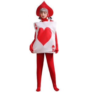 WUYIMEI | Alice in Wonderland Queen of Hearts Costume for Halloween and Stage Performance
