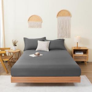 Dustproof Comfortable Cotton Plain Bed Sheet