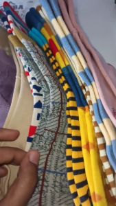 BA Festival Crew Socks Multi Colour Men Women Cotton Cute Geometric Wave Casual Korean Stokin Sarung Kaki Pantang Warna