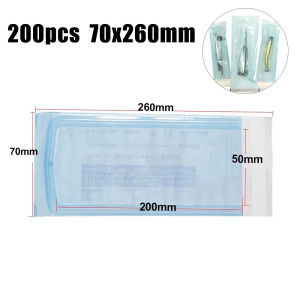 200/50pcs Self-sealing Sterilization Pouches Bags 7 Sizes Self-adhesive Medical-grade Bag Disposable Nail Art Tattoo Accessories