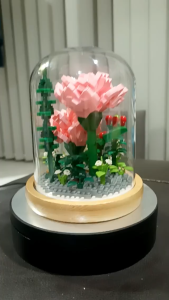 Immortal Rose Bouquet Building Blocks Toys Small Particles Assembled To Send Girls Girlfriends Series Creative Ornaments